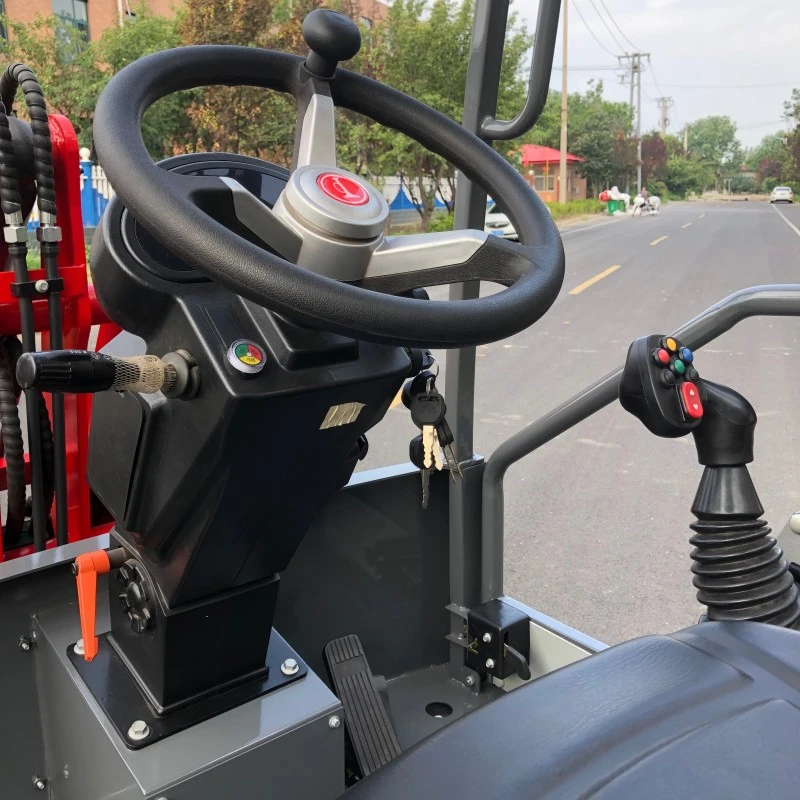EV300 electric loader side view