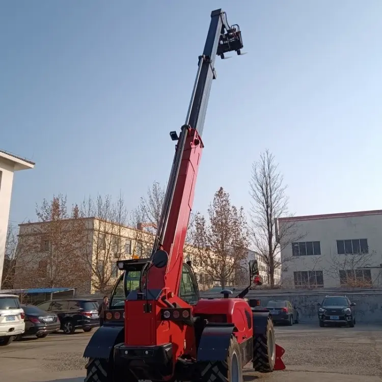 Langbom teleskopgaffeltruck